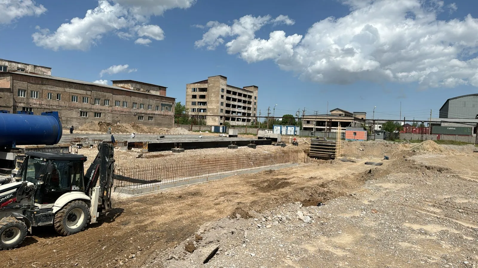 Строительство завода по производству ячеистого неармированного газобетона автоклавного твердения